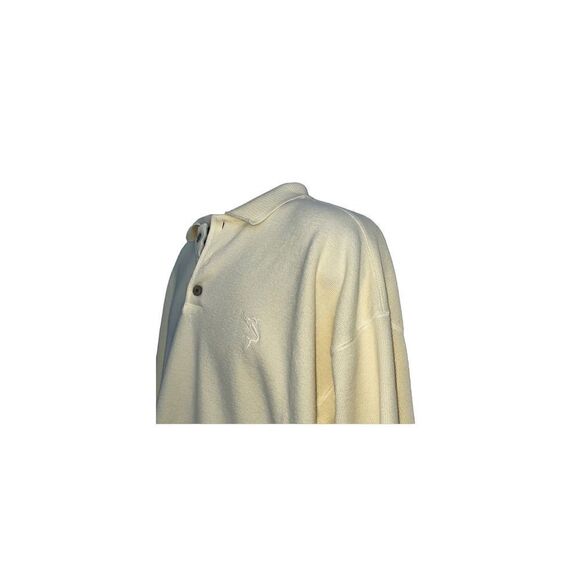 Original Island Sport yellow cotton button neck sweater - Picture 3 of 6